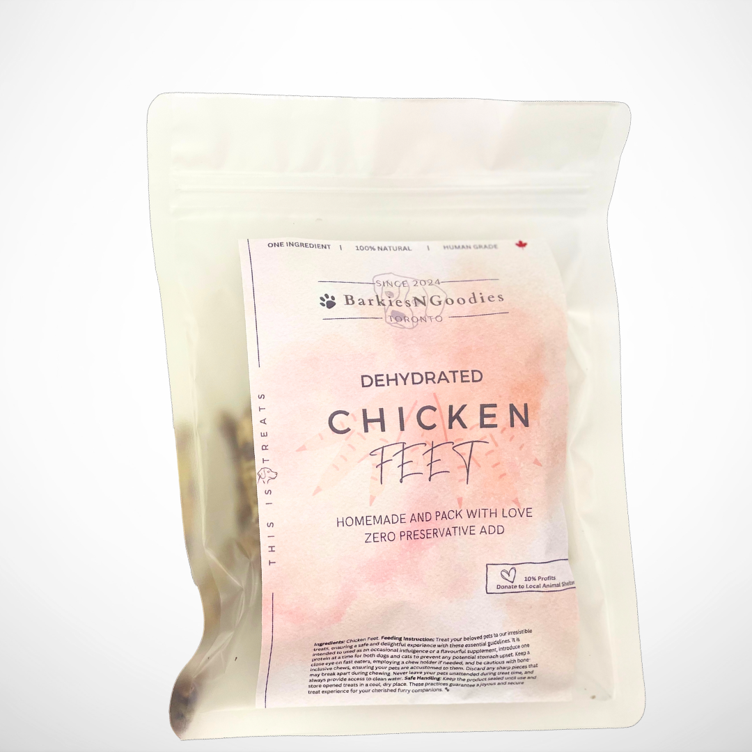 100% Natural Chicken Feets - Air Dry | Delicious Treats for Dogs