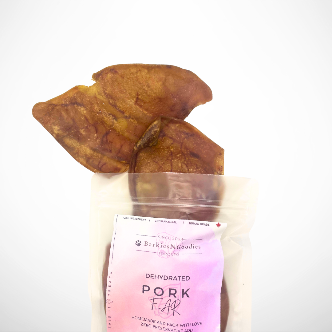 100% Natural Dehydrated Pork Ears - Air Dry | Nutritious Treats for Dogs