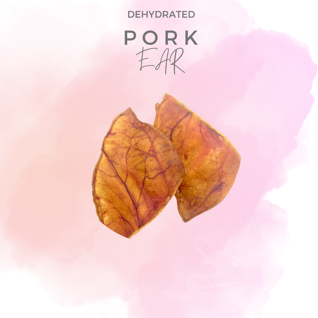 100% Natural Dehydrated Pork Ears - Air Dry | Nutritious Treats for Dogs