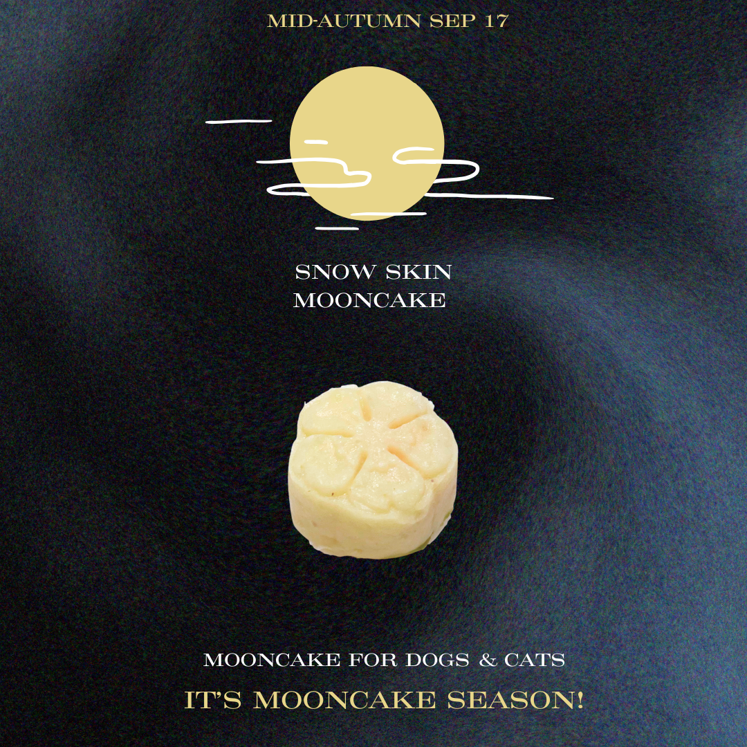 Limited Edition Mooncakes for dogs and cats – Snow Skins Mooncake & Golden Yolk Mooncake